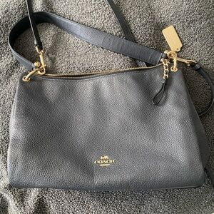 Coach Navy Blue Leather Women's Bag